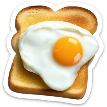poached eggs on toast  sticker