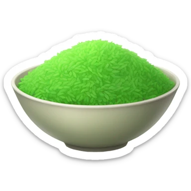 Green rice sticker