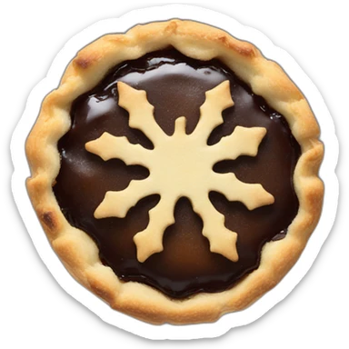 one mince pie sticker