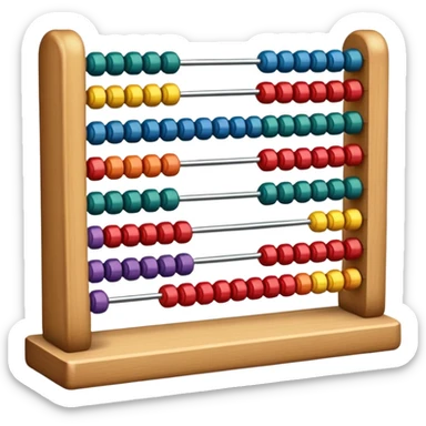 abacus counting device sticker