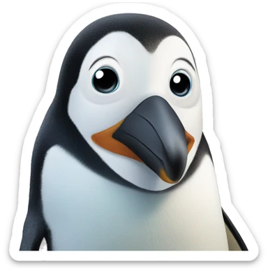 penguin in antarctica sticker