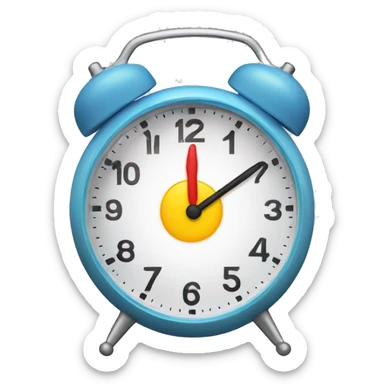Christmas Alarm clock sticker