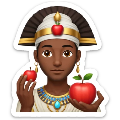farao in egypt man apple  sticker