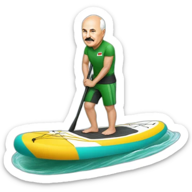 Lukashenko on a SUP sticker