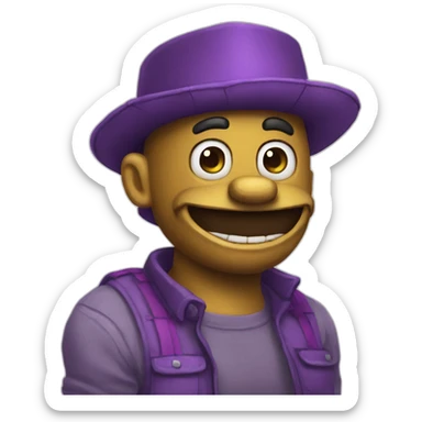 Purpul guy fnaf sticker