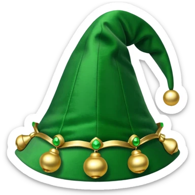 green jester hat sticker
