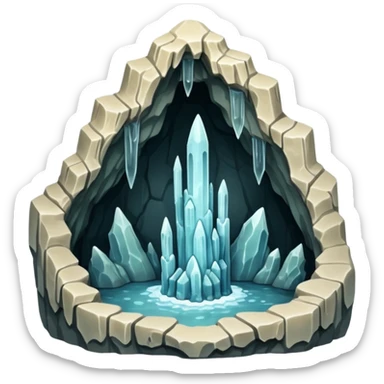Stalactite in nature sticker