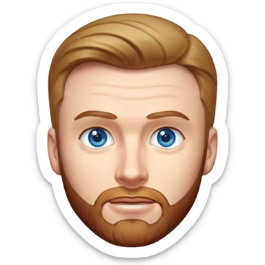 Chris Evans with blue eyes sticker