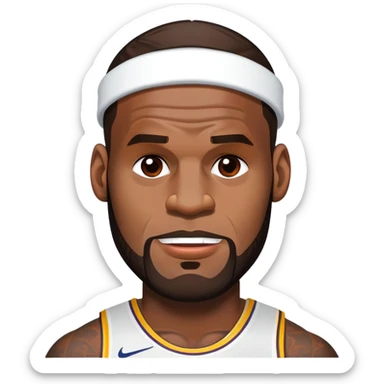 Lebron James drooling  sticker