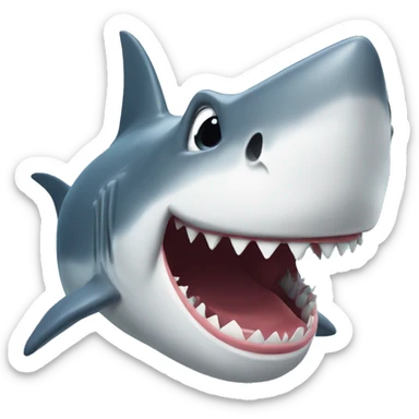 Shark laughing sticker