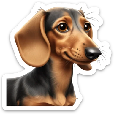 Wired haired dachshund sticker