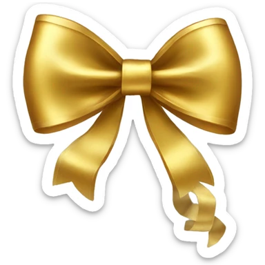 gold bow sticker