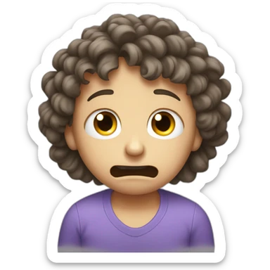 qwerty crying that his family abandoned him sticker