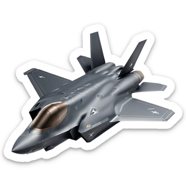 F-35 Lightning II - Lockheed Martin (Model Year: 2022) (Iconic colour: Stealth gray) sticker