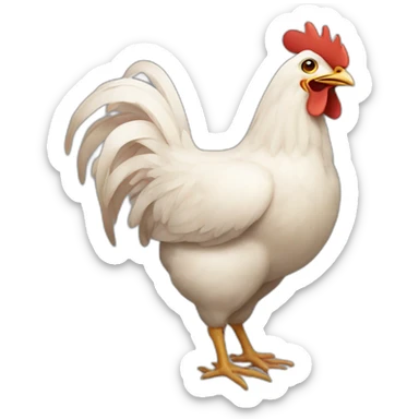 chicken but it has too many teeth it cannot fly sticker