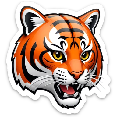 modern cincinnati bengals logo sticker