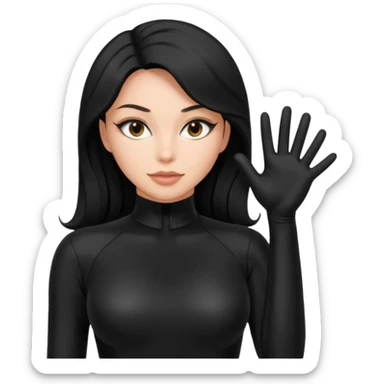 Eine hübsche Frau in Catsuit sticker