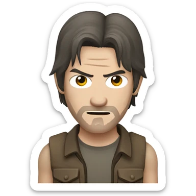 Daryl Dixon The Walking Dead sticker