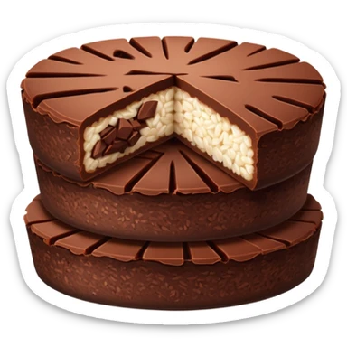chocolate rice cake slices sticker