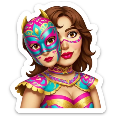 Luchador sticker