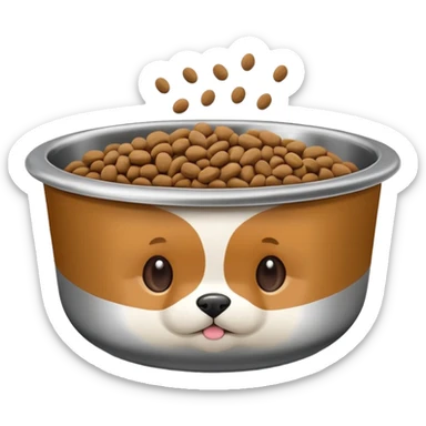 food bowl for pet sticker