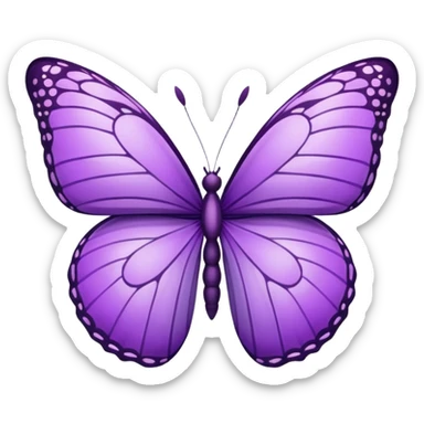 Create a purple butterfly emoji that I can copy and paste. sticker