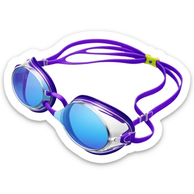 Speedo vanquisher swim goggles purple  sticker