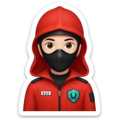 Un guardiq del juego del calamar sticker