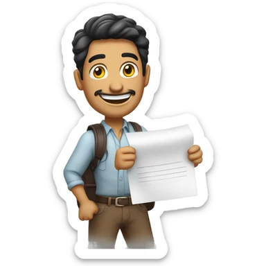 mexican guy excited about a new jo sticker