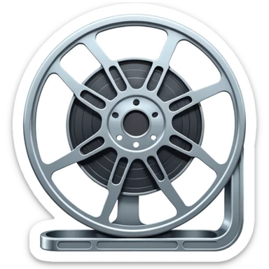 Film reel movie, cold sticker