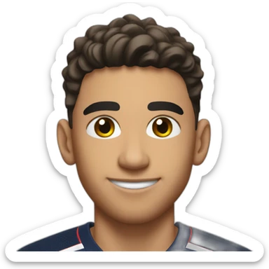 Achraf hakimi in psg kit sticker