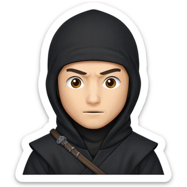 Ninja with wool sticker
