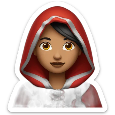 red-ridding-hood-long-straight-black-hair-with-white-streak-hair sticker