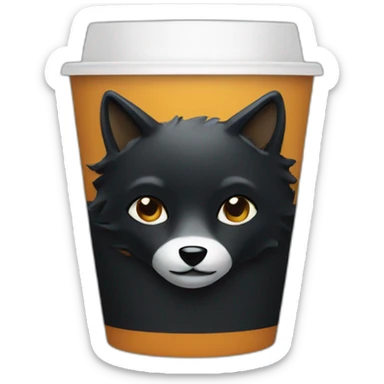 black fox coffee sticker