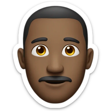 male with a gigantic nose sticker