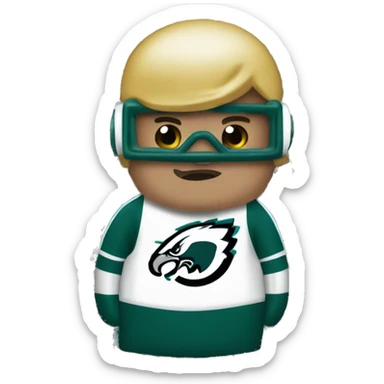 philadelphia eagles beating the pittsburgh steelers sticker