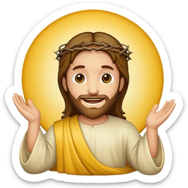 Jesus christ emoji sticker