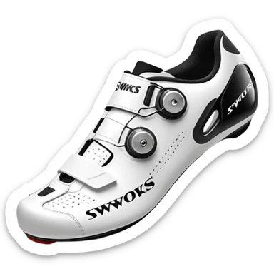 Wight color road cycling shoes looks like s-works torch, without any logo sticker