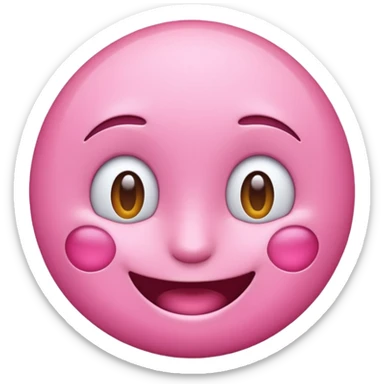 pretty pink emoji sticker
