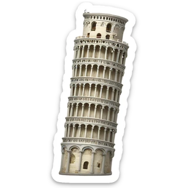 Leaning tower of Pisa sticker