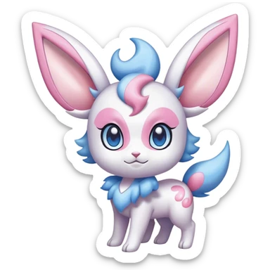 Shiny Sylveon-Espurr-hybrid sticker