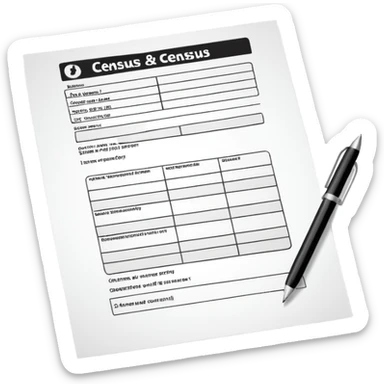 A census form sticker