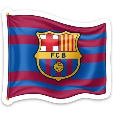 Create FC Barcelona flag emoji sticker