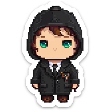 Штирлиц, the spy, with a mysterious expression sticker