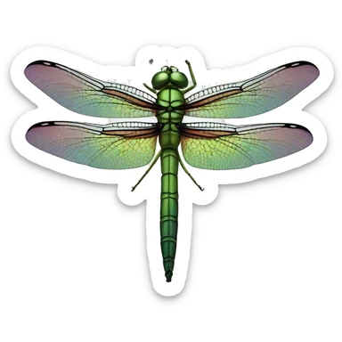 Dragonfly Clau text  sticker
