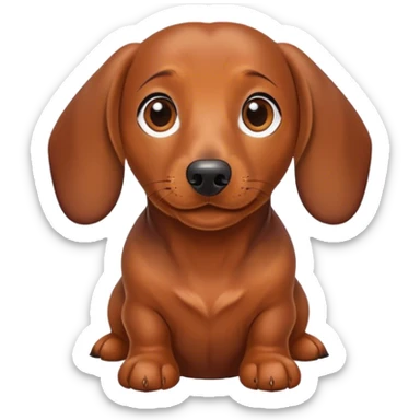 Two dachshund sticker