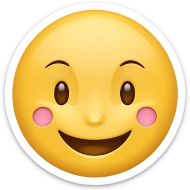 Create a Smile reaction emoji for a new social media app sticker