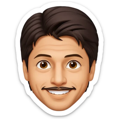 Shah rukh khan doing mew sticker