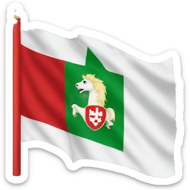 the regional flag of veneto, italy sticker