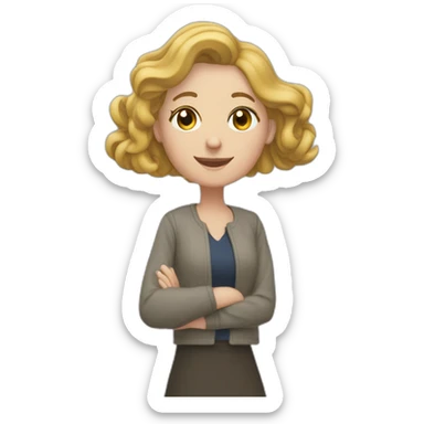 Elizabeth borne sur une borne kilométrique sticker